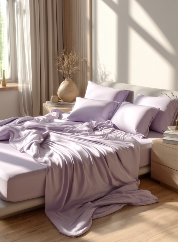 Комплект постельного белья из тенселя Лаванда (Tencel)